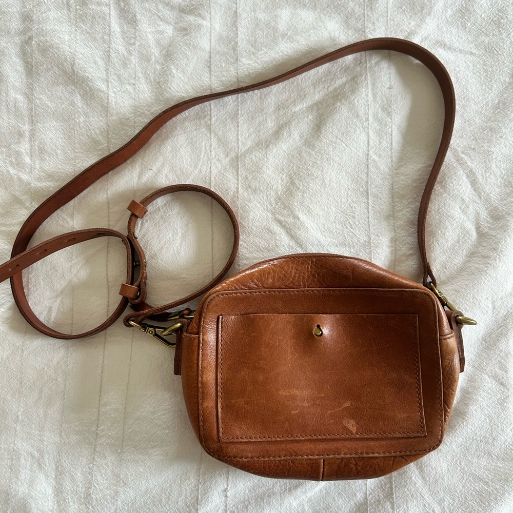 Madewell Brown Leather Crossbody Bag